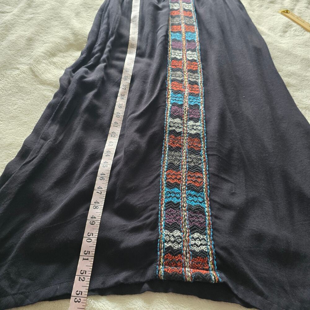 Artisan de Luxe Embroidered Maxi Dress S Black artisan to wear Resort Festival - Picture 10 of 12
